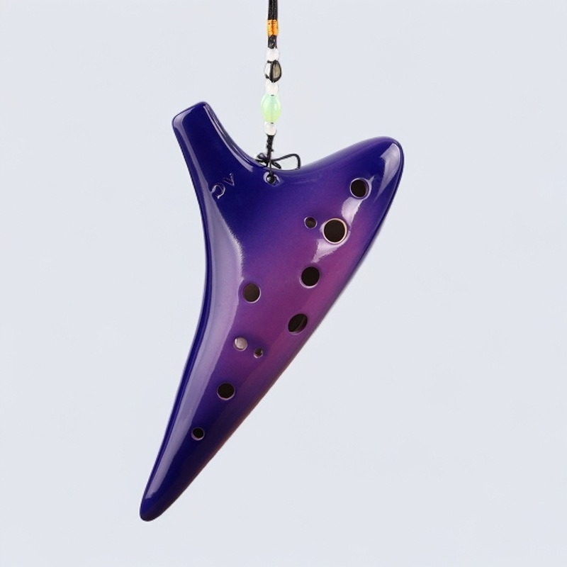 Ocarina Ceramic - 12 Hole Alto C Tone Ocarina