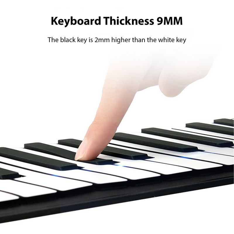 88‑Key Roll‑Up Portable Silico - Piano Sustain Pedal ulasan dan harga