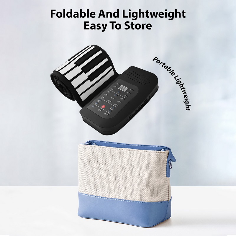 88‑Key Roll‑Up Portable Silico - Piano Sustain Pedal ulasan dan harga