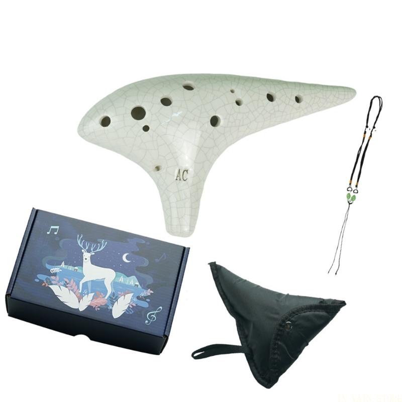M5TC 12 Hole Ceramic Ocarina M - Ocarina Ceramic ulasan dan harga