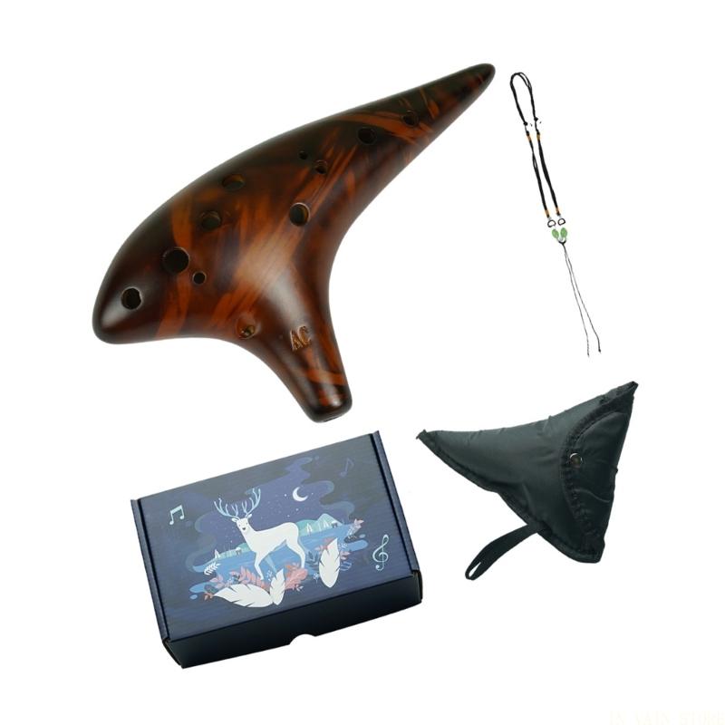 M5TC 12 Hole Ceramic Ocarina M - Ocarina Ceramic ulasan dan harga