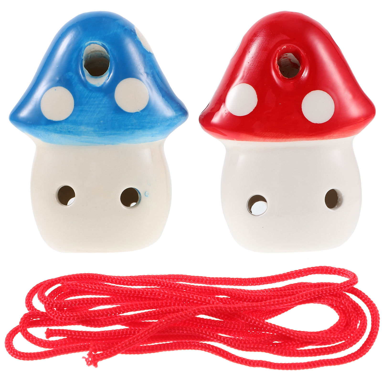 2Pcs Mushroom Shaped 6-Hole Oc - Ocarina Ceramic ulasan dan harga