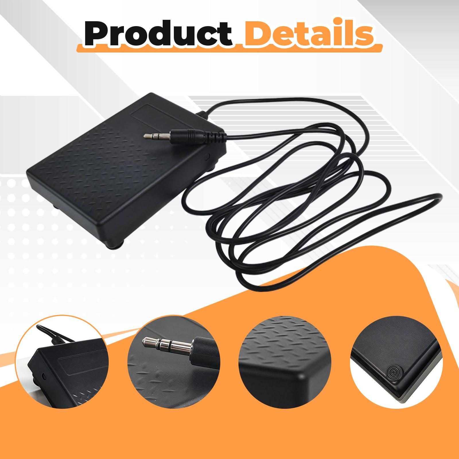 Compact 3.5mm Plug Sustain Ped - Piano Sustain Pedal ulasan dan harga