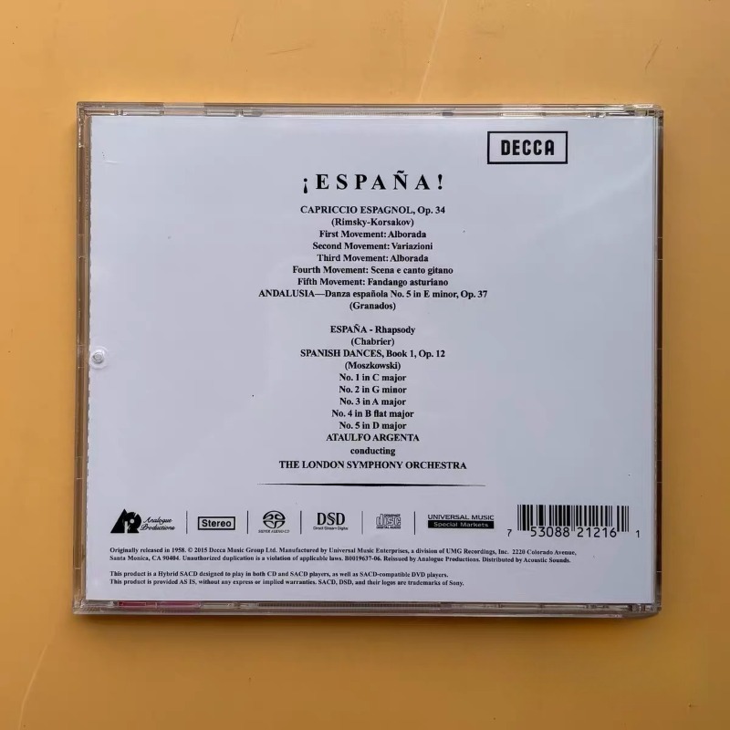 Spanish Rhapsody Music CD Pop  - Audio And Music ulasan dan harga