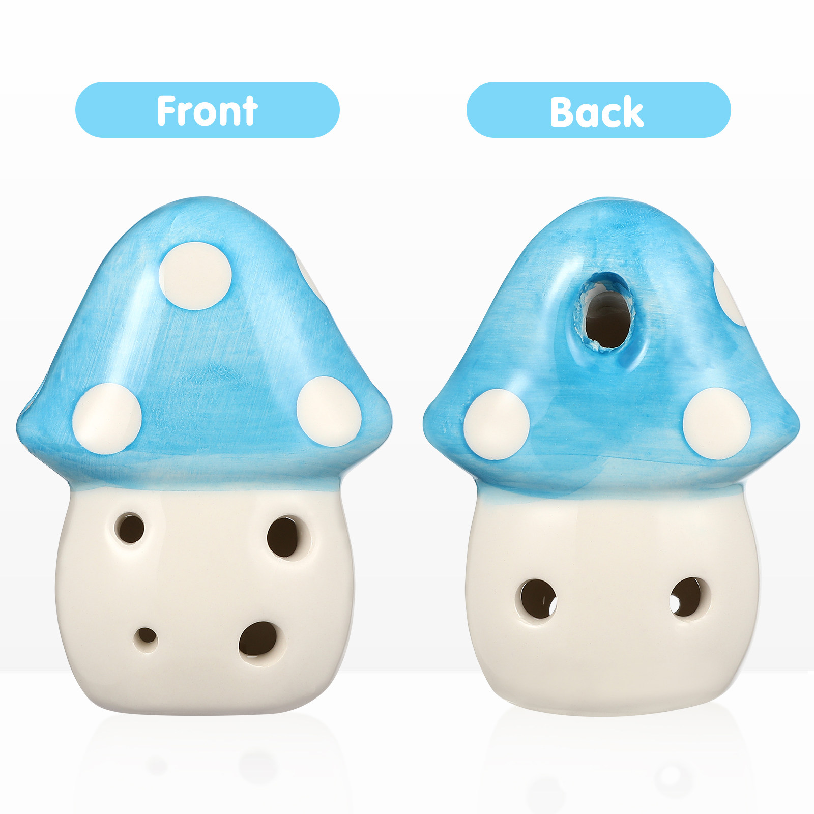 Six Hole Ocarina for Kids Mush - Ocarina Ceramic ulasan dan harga