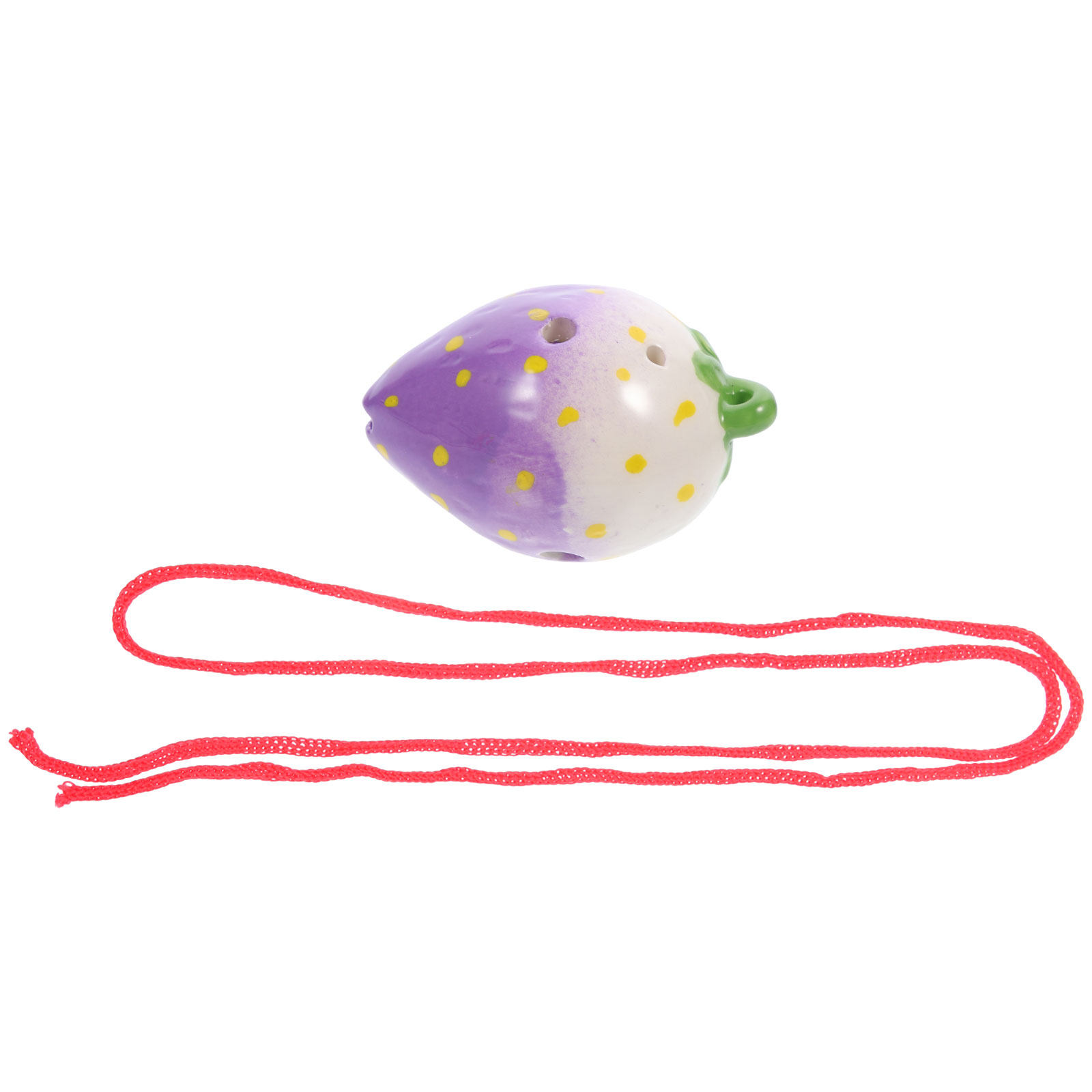 6 Hole Strawberry Ceramic Ocar - Ocarina Ceramic ulasan dan harga