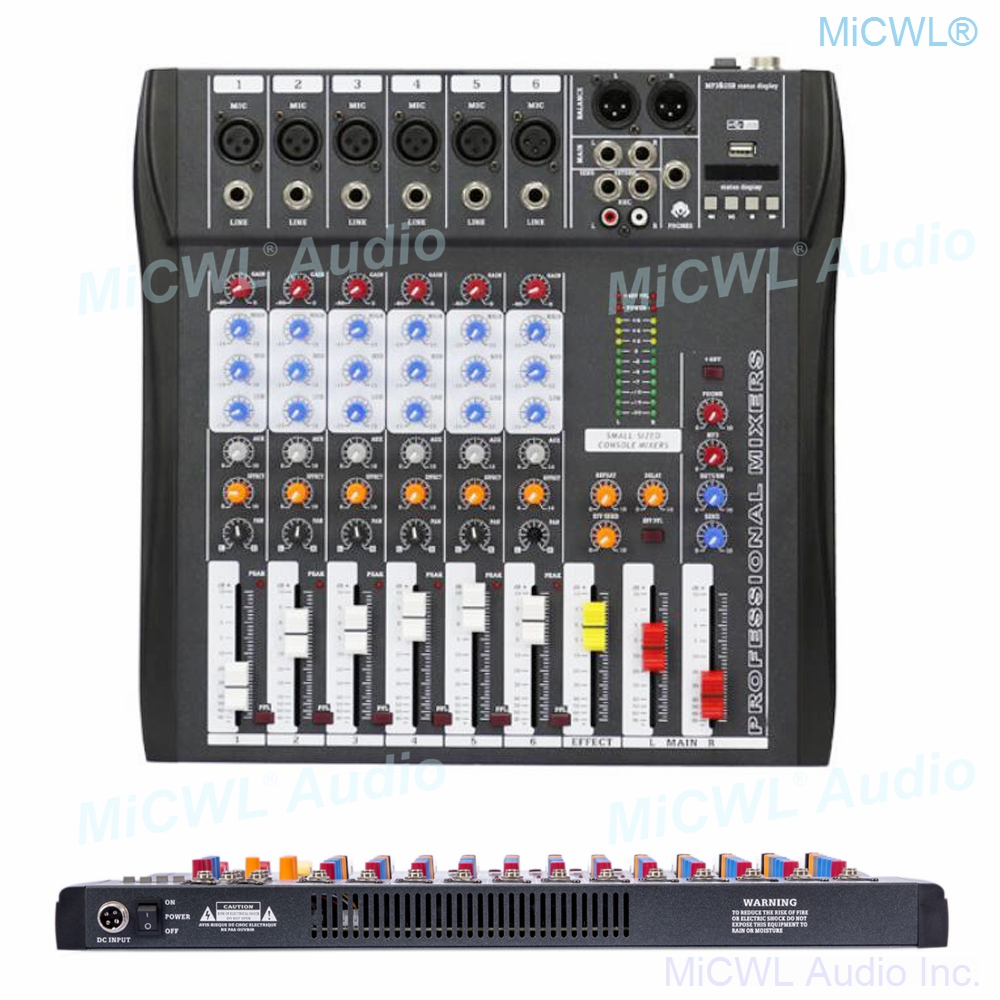 Audio-Mixer MiCWL 6 Channel Bl - Audio Music Dj ulasan dan harga