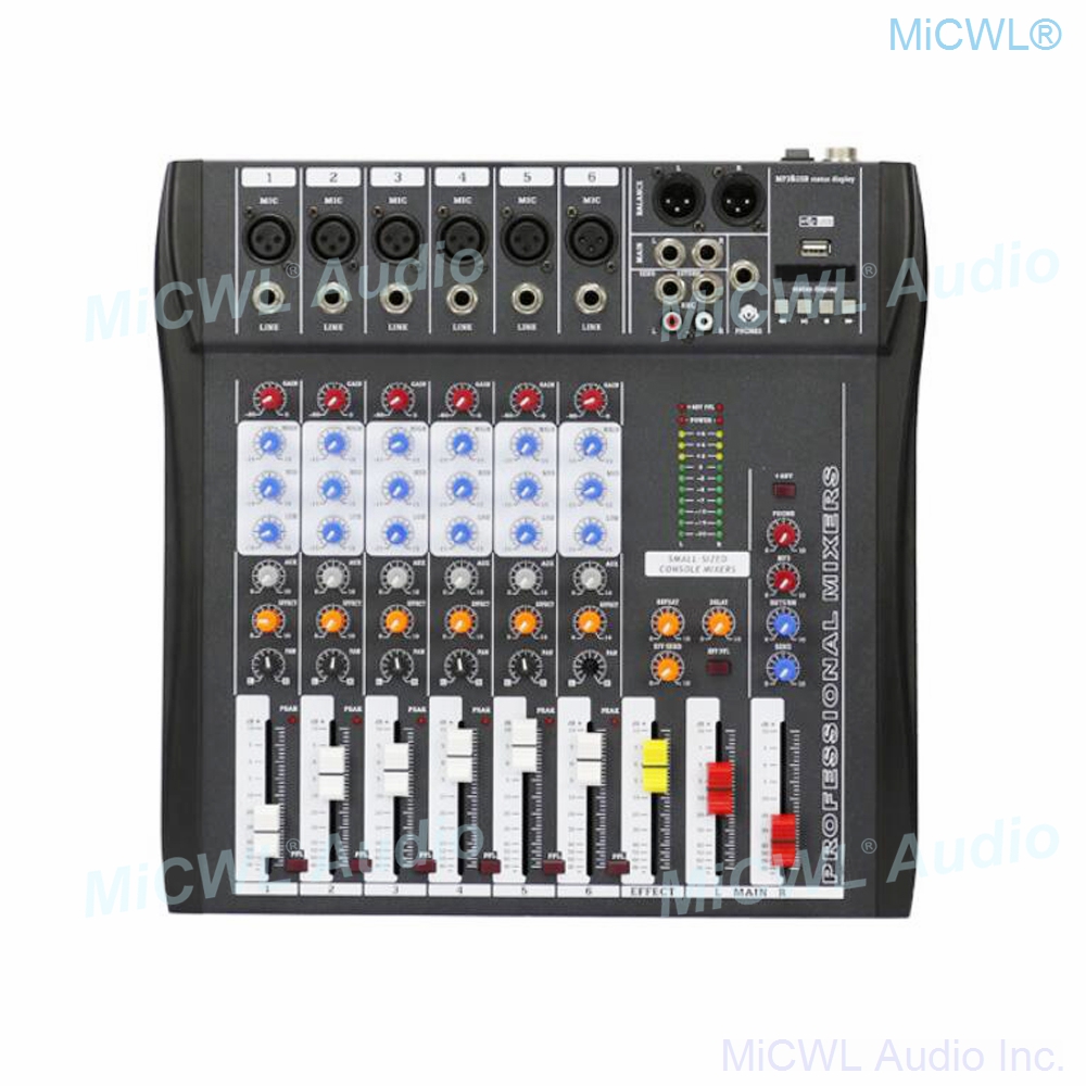 Audio-Mixer MiCWL 6 Channel Bl - Audio Music Dj ulasan dan harga