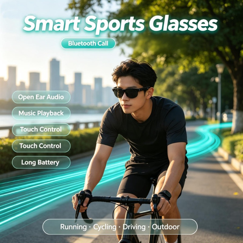 Smart Sports Glasses Open Ear  - Audio And Music ulasan dan harga