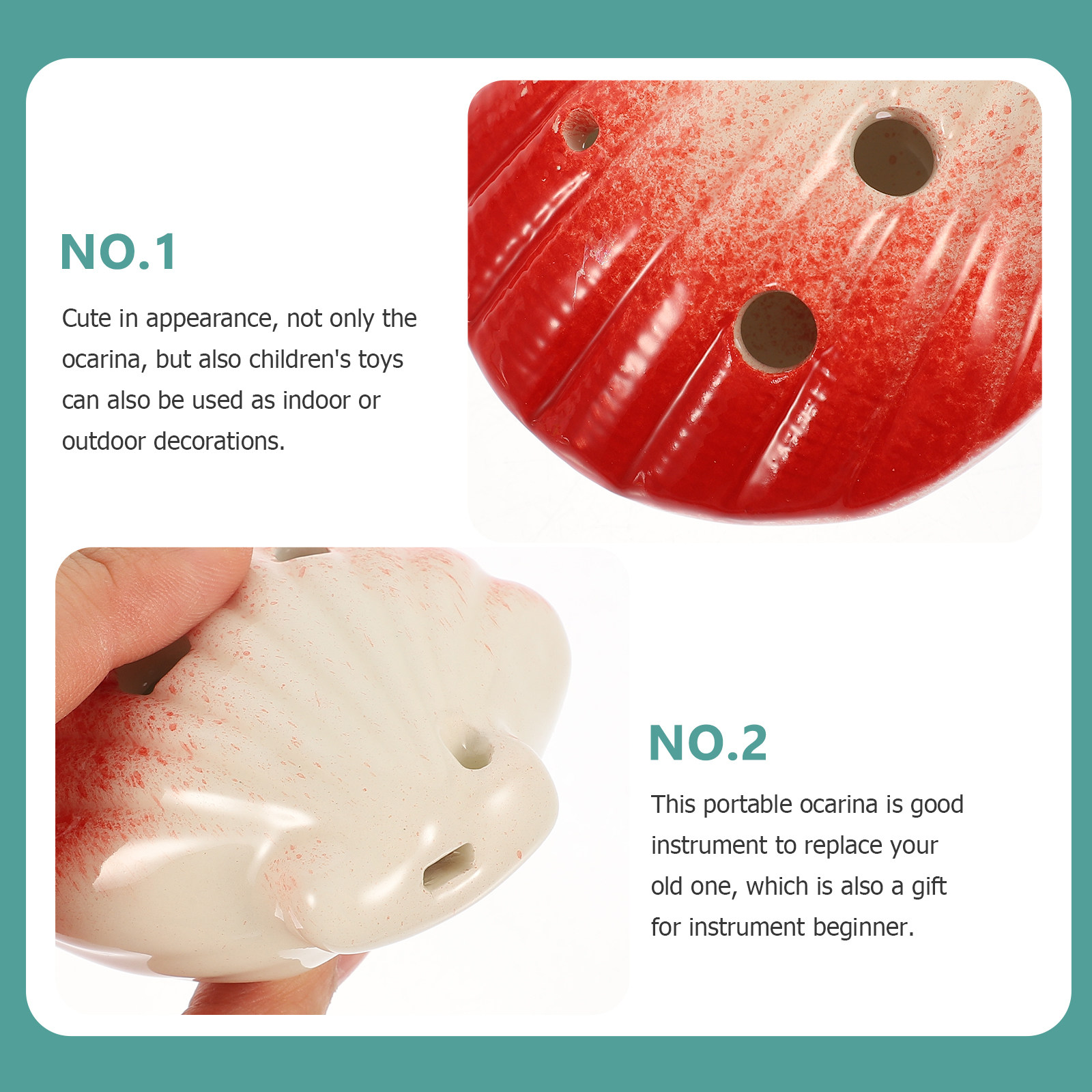 Ceramic 6-Hole Ocarina Shell S - Ocarina Ceramic ulasan dan harga
