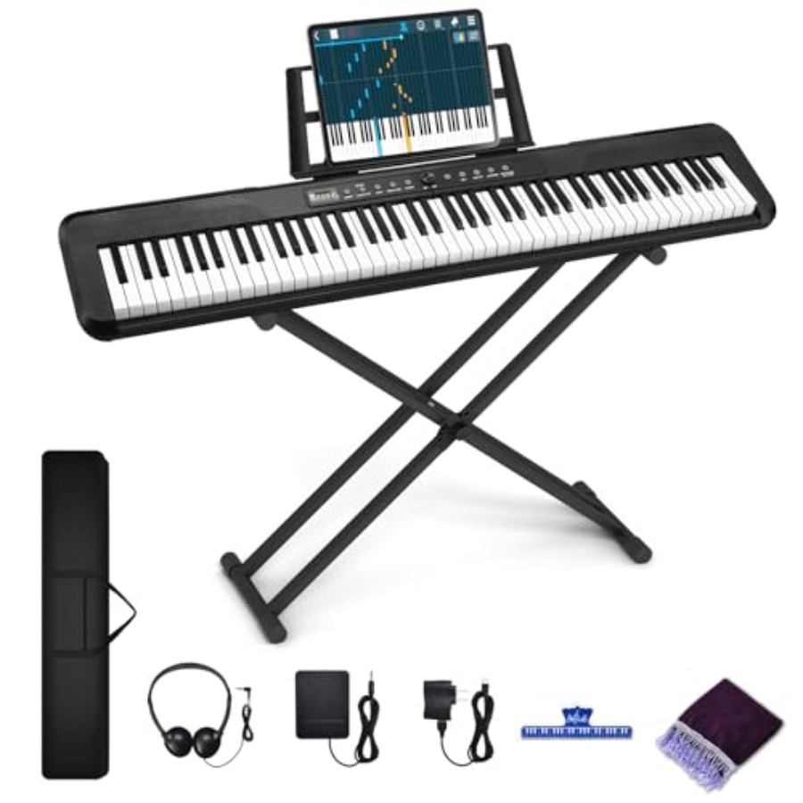 88 Key Piano Keyboard for Begi - Piano Sustain Pedal ulasan dan harga