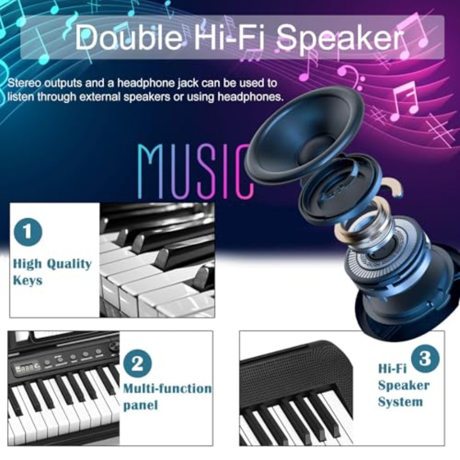 88 Key Piano Keyboard for Begi - Piano Sustain Pedal ulasan dan harga