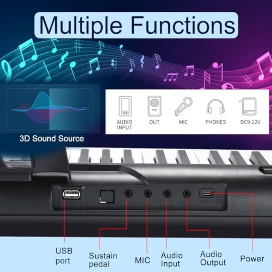 88 Key Piano Keyboard for Begi - Piano Sustain Pedal ulasan dan harga