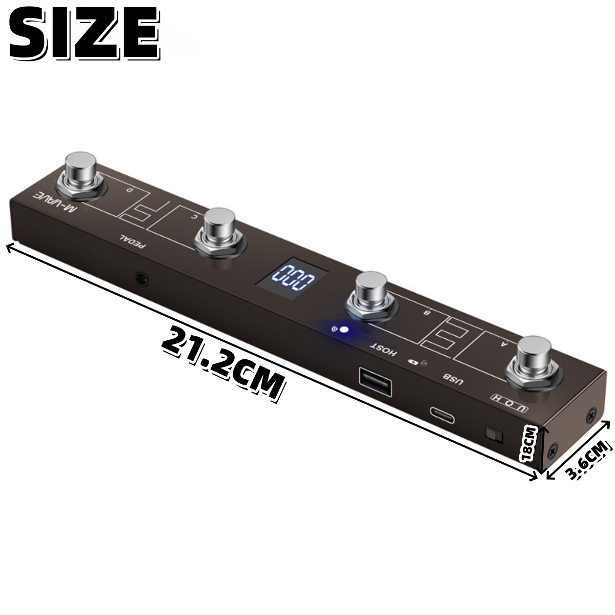 M-VAVE Chocolate Plus Wireless - Piano Sustain Pedal ulasan dan harga
