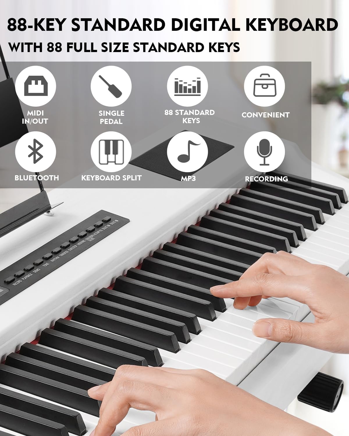 MUSTAR Digital Piano Keyboard  - Piano Sustain Pedal ulasan dan harga