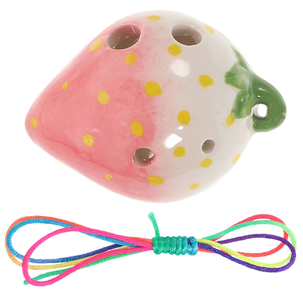 6 Holes Strawberry Ceramic Oca - Ocarina Ceramic ulasan dan harga
