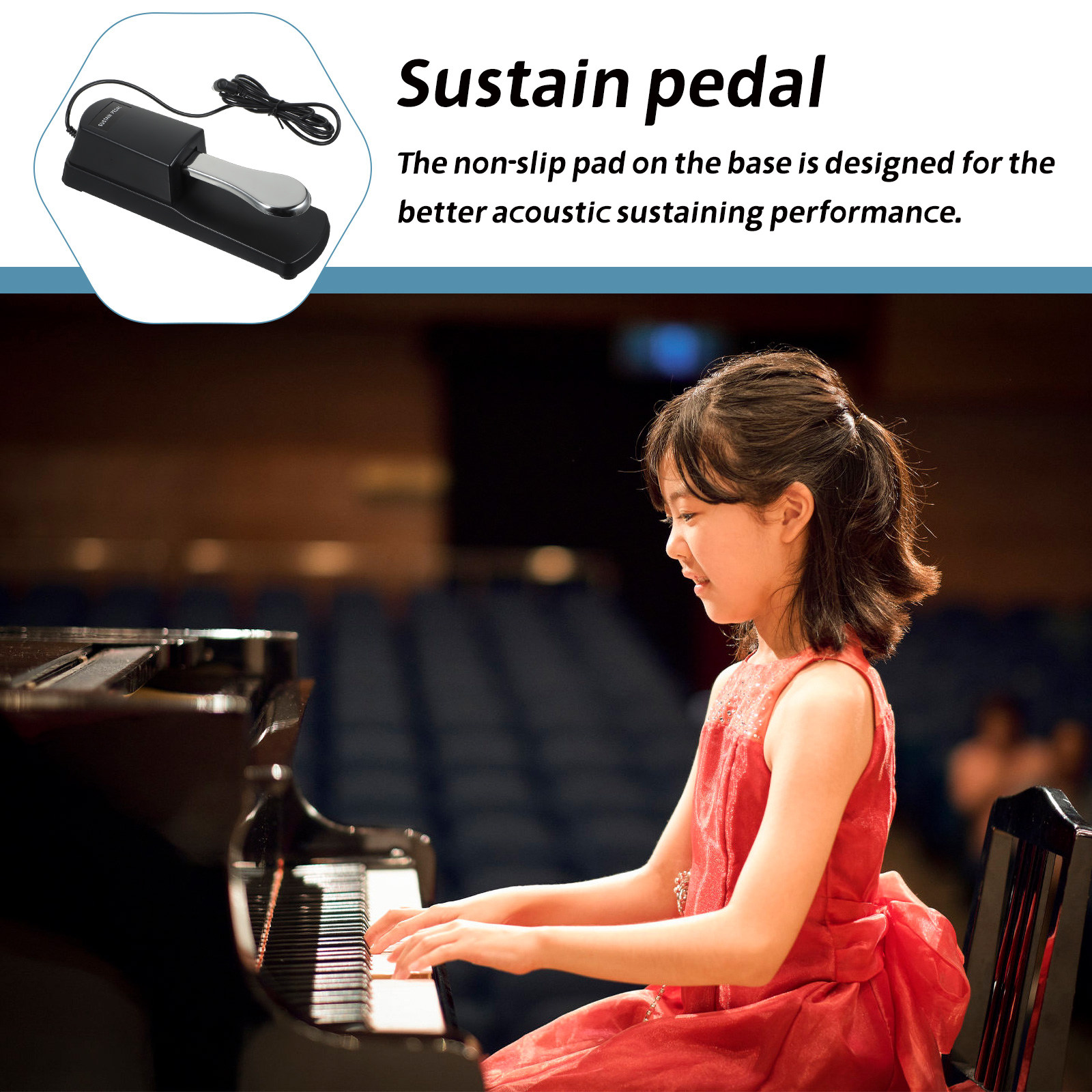 1Set Universal Sustain Pedal f - Piano Sustain Pedal ulasan dan harga